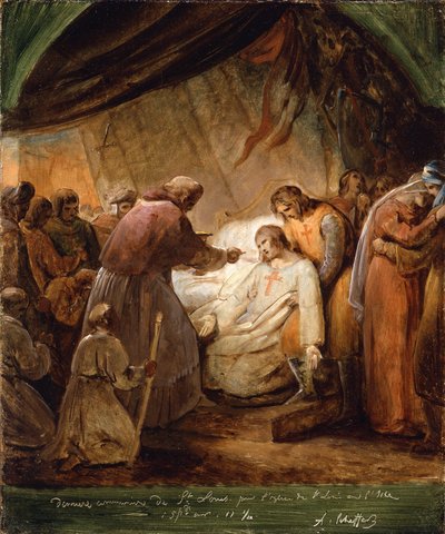 Die letzte Kommunion des Heiligen Ludwig, 1823 von Ary Scheffer